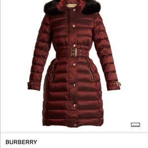 burberry coat with fur hood